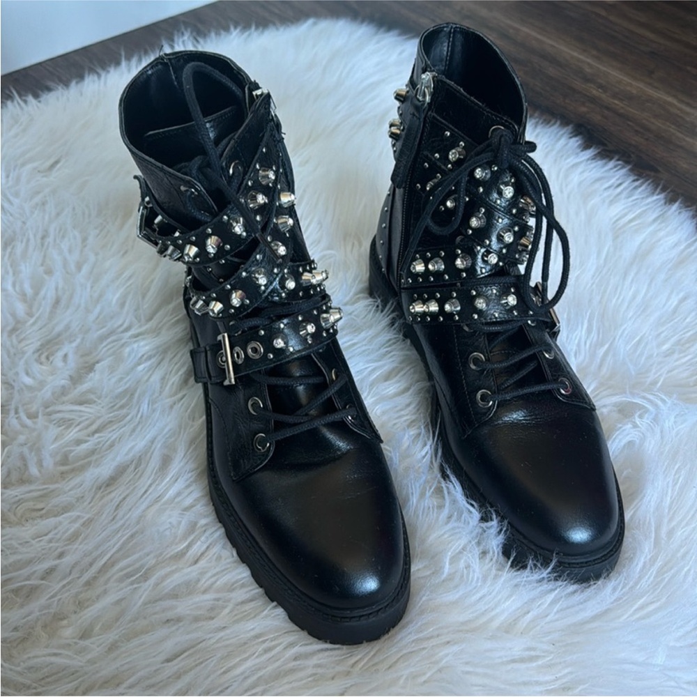 ZARA STUDDED BOOTS